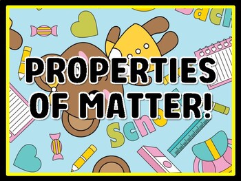 PROPERTIES OF MATTER! Kindergarten Science Door Decor