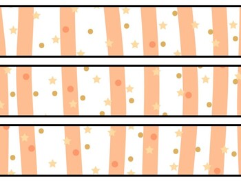 Peach Bulletin Board Decor Kit, Peach Letters