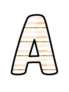 Peach Bulletin Board Décor Kit, Peach Letters