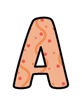 Peach Bulletin Board Décor Kit, Peach Letters