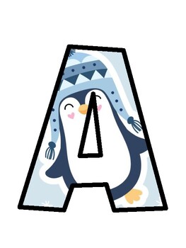 Penguin Bulletin Board Letters, Penguin Bulletin Board Décor Kit
