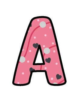 Pink Bulletin Board Décor Kit, Pink Letters