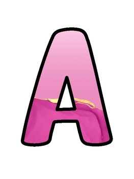 Pink Bulletin Board Décor Kit, Pink Letters