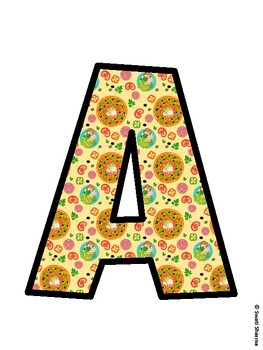 Pizza Bulletin Board Décor Kit, Pizza Bulletin Board Letters