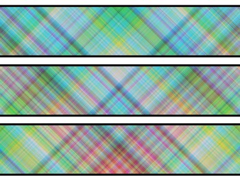 Plaid Bulletin Board Decor Kit, Plaid Letters