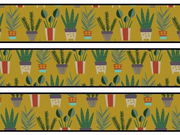 Plants Bulletin Board Decor Kit, Plants Letters