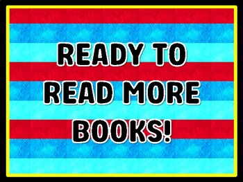 READY TO READ MORE BOOKS! Read Across America Door Décor