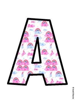 Rainbow Bulletin Board Decor Kit, Rainbow Bulletin Board Letters