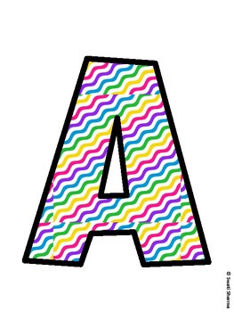 Rainbow Bulletin Board Decor Kit, Rainbow Bulletin Board Letters