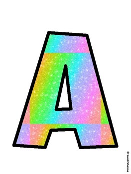 Rainbow Bulletin Board Decor Kit, Rainbow Bulletin Board Letters