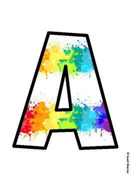 Rainbow Bulletin Board Decor Kit, Rainbow Bulletin Board Letters