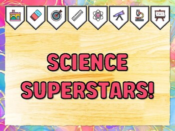 SCIENCE SUPERSTARS! Grade 1 Science Bulletin Board Decor Kit