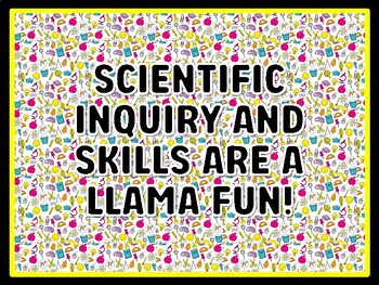 SCIENTIFIC INQUIRY AND SKILLS ARE A LLAMA FUN! Grade 4 And 5 Science Door Dec