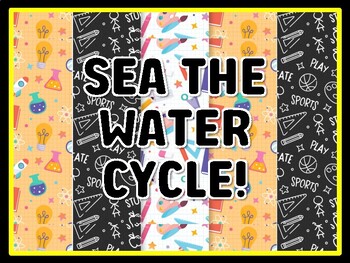 SEA THE WATER CYCLE! Kindergarten Science Door Decor