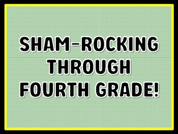 SHAM-ROCKING THROUGH FOURTH GRADE! St. Patrick's Day Door Décor, St. Patrick'