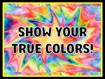 SHOW YOUR TRUE COLORS! Rainbow Door Décor, Rainbow Bulletin Board Décor