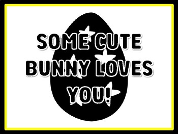SOME CUTE BUNNY LOVES YOU! Easter Door Décor, Easter Bulletin Board Décor Kit