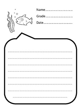 Sea Activities and Decor Kit, Decor, Coloring, Craft and Writing