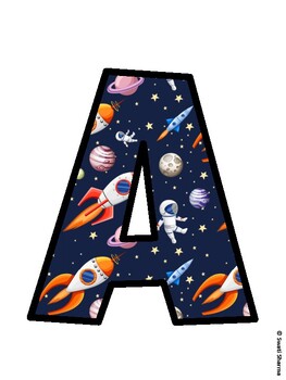Space, Galaxy Bulletin Board Décor Kit, Space, Galaxy Bulletin Board Letters