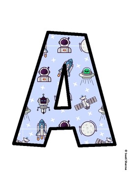 Space, Galaxy Bulletin Board Décor Kit, Space, Galaxy Bulletin Board Letters
