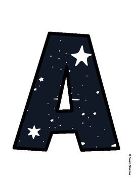 Space, Galaxy Bulletin Board Décor Kit, Space, Galaxy Bulletin Board Letters