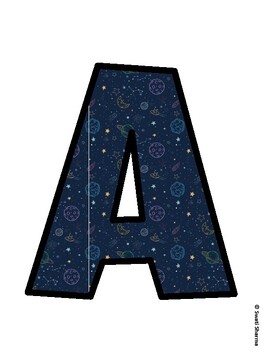 Space, Galaxy Bulletin Board Décor Kit, Space, Galaxy Bulletin Board Letters