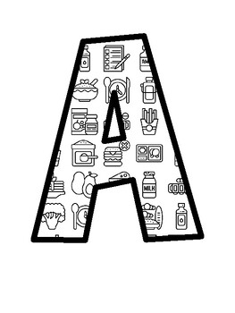 Sports Diet Bulletin Board Letters