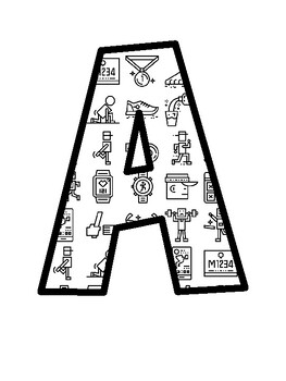 Sports, Running Bulletin Board Letters