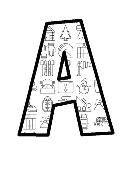 Sports, Ski Bulletin Board Letters