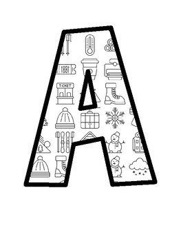 Sports, Ski Bulletin Board Letters