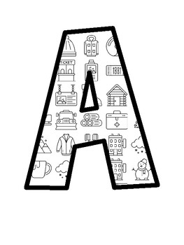 Sports, Ski Bulletin Board Letters