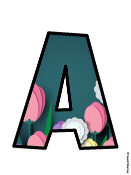 Spring Bulletin Board Décor Kit, Spring Bulletin Board Letters, Spring Hallwa