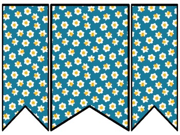 Spring, Easter, Daffodils Bulletin Board Decor Kit, Spring, Easter, Daffodils L