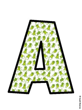 Spring, Frog Bulletin Board Decor Kit, Spring, Frog Bulletin Board Letters