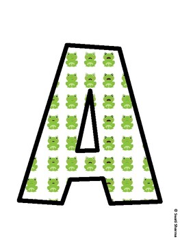 Spring, Frog Bulletin Board Decor Kit, Spring, Frog Bulletin Board Letters