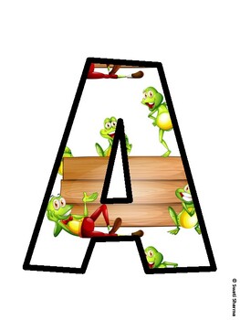 Spring, Frog Bulletin Board Decor Kit, Spring, Frog Bulletin Board Letters