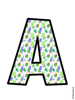 Succulents Bulletin Board Décor Kit, Succulents Bulletin Board Letters