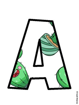 Succulents Bulletin Board Décor Kit, Succulents Bulletin Board Letters