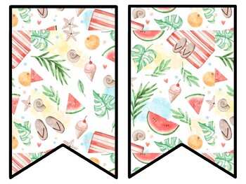 Summer Bulletin Board Decor Kit, Summer Letters