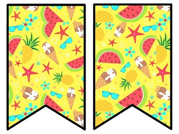 Summer Bulletin Board Decor Kit, Summer Letters