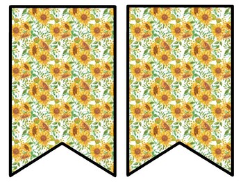 Sunflower Bulletin Board Decor Kit, Sunflower Letters