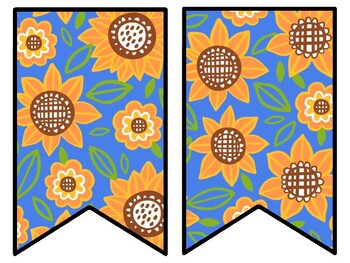 Sunflower Bulletin Board Decor Kit, Sunflower Letters