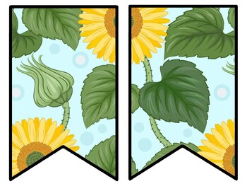 Sunflower Bulletin Board Decor Kit, Sunflower Letters