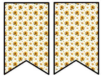 Sunflower Bulletin Board Decor Kit, Sunflower Letters