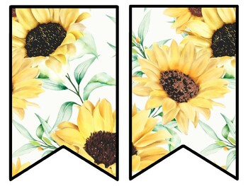 Sunflower Bulletin Board Decor Kit, Sunflower Letters