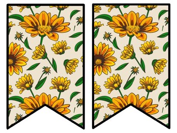 Sunflower Bulletin Board Decor Kit, Sunflower Letters