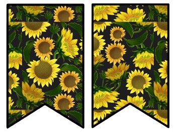 Sunflower Bulletin Board Decor Kit, Sunflower Letters