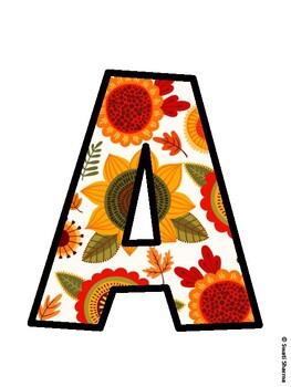 Sunflower Bulletin Board Décor Kit, Sunflower Bulletin Board Letters