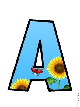 Sunflower Bulletin Board Décor Kit, Sunflower Bulletin Board Letters