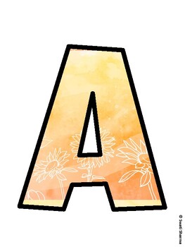 Sunflower Bulletin Board Décor Kit, Sunflower Bulletin Board Letters